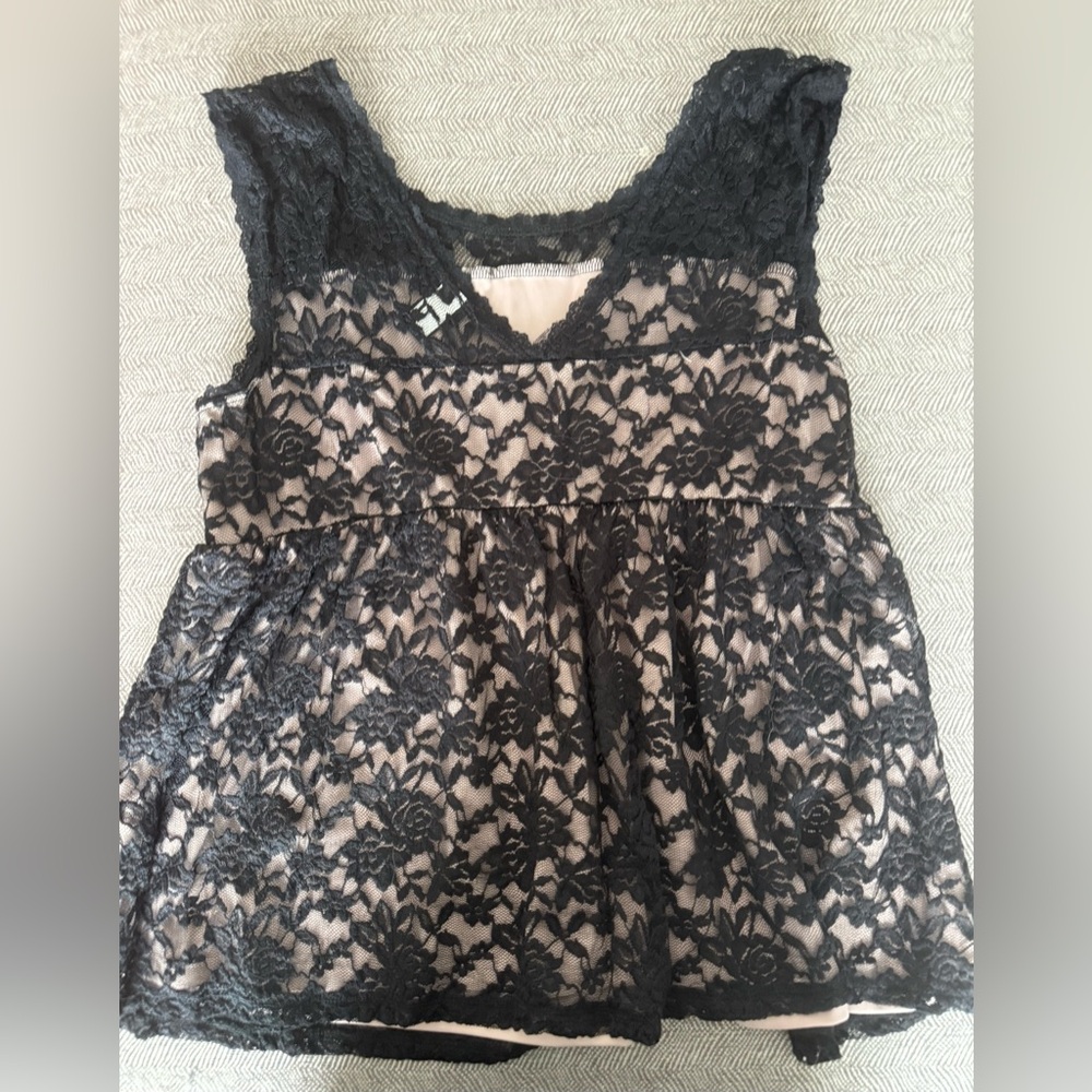 Torrid Black Lace Top